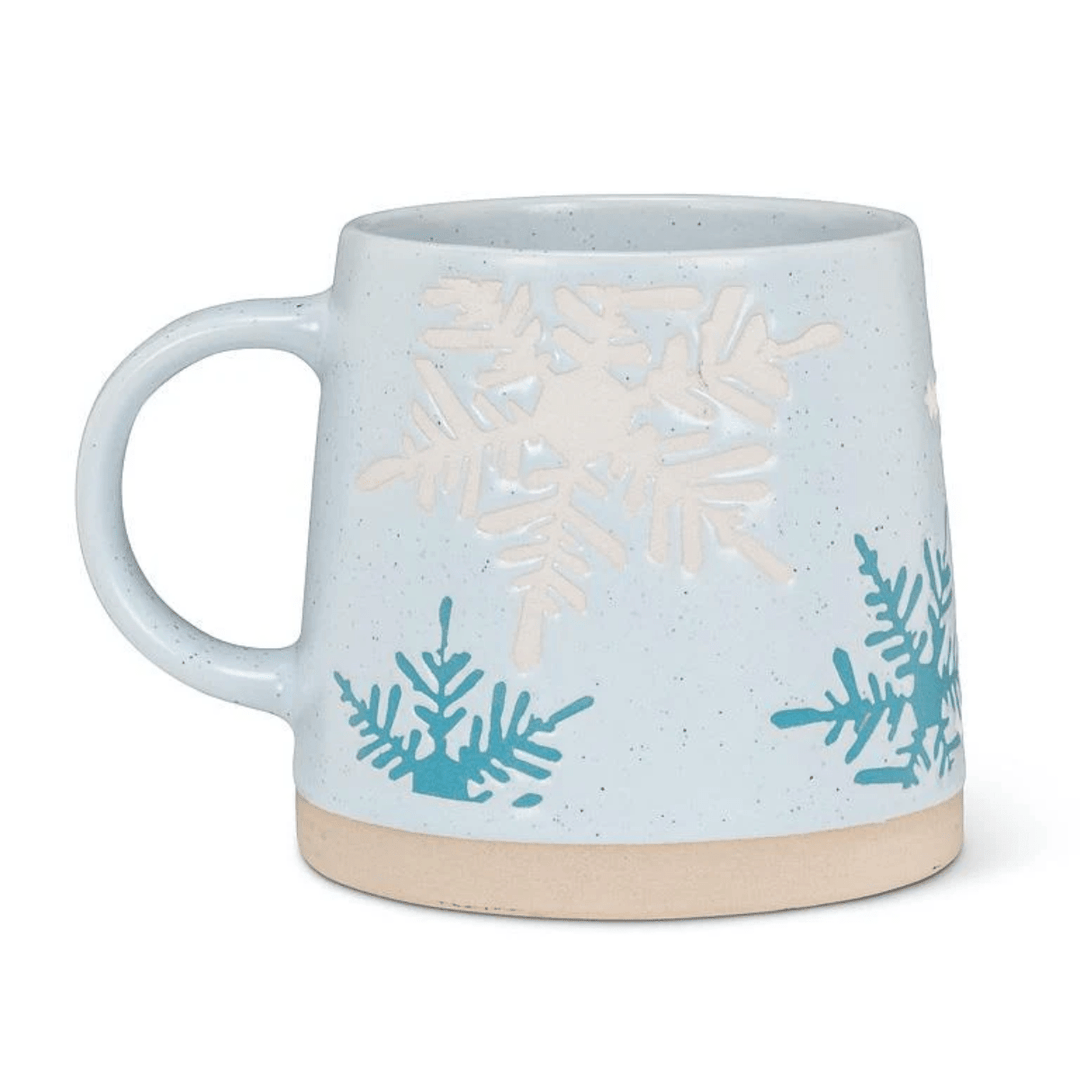 Abbott Blue &amp; White Snowflake Mug 14oz.