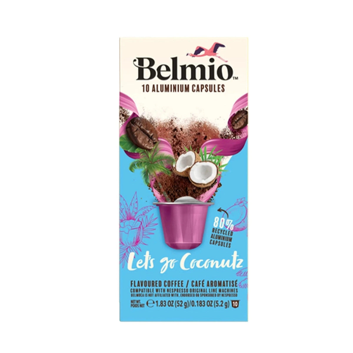 Belmio Let's go Coconutz Nespresso® Compatible Capsules, 10 Pack