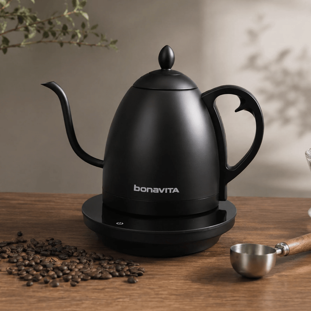Bonavita Cosmopolitan 1L Gooseneck Precision Temperature Control Kettle, Black