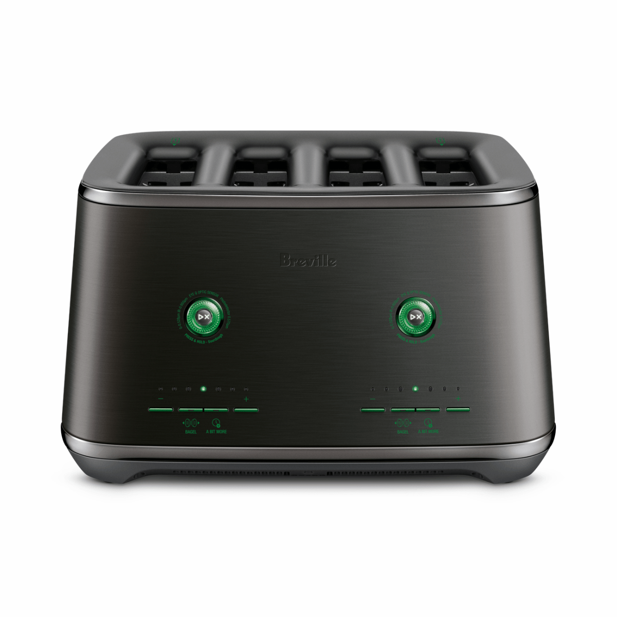 Breville 4-Slice The Eye Q Toaster, Noir #BTA870NLE