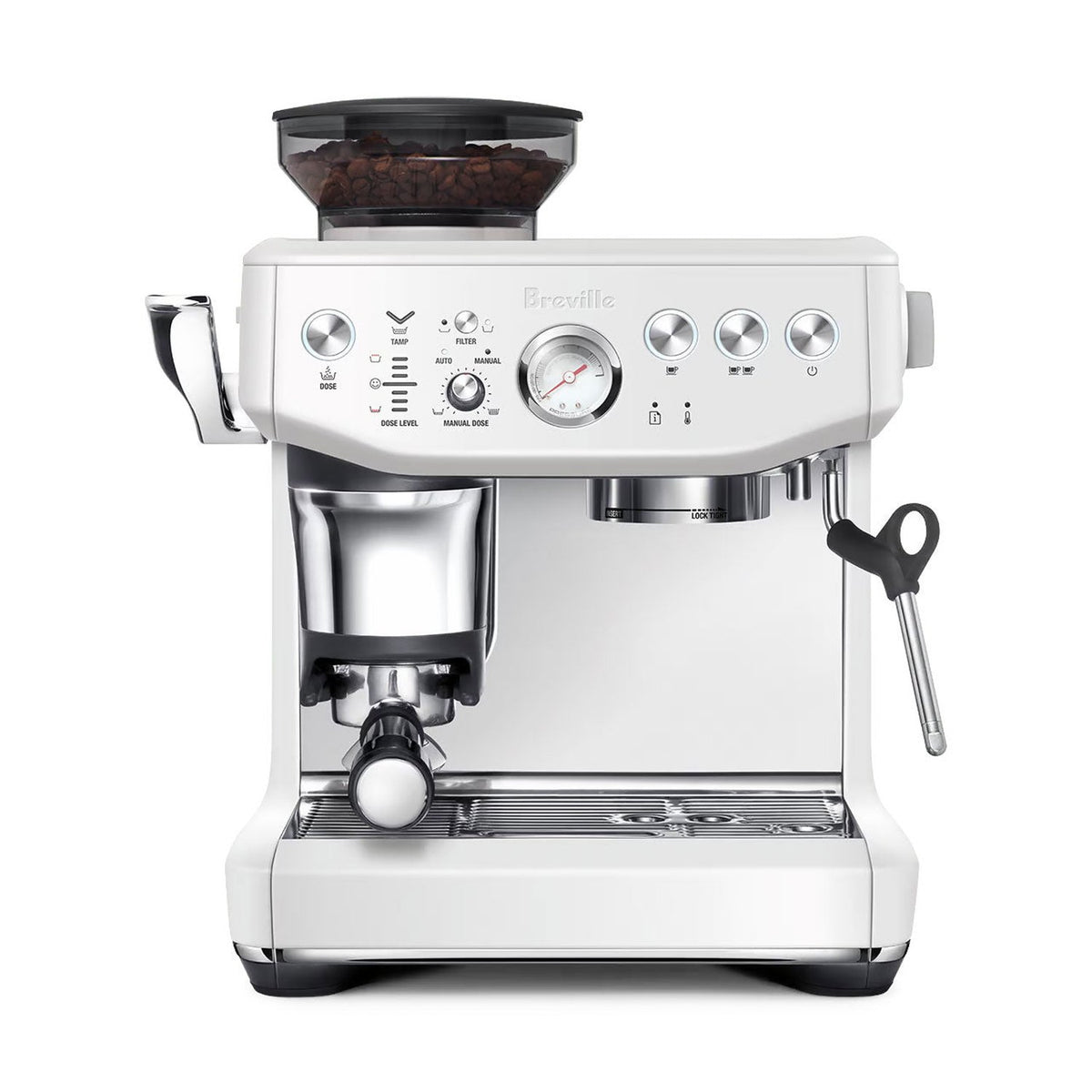 Breville Barista Express Impress Automatic Espresso Machine, Sea Salt #BES876SST