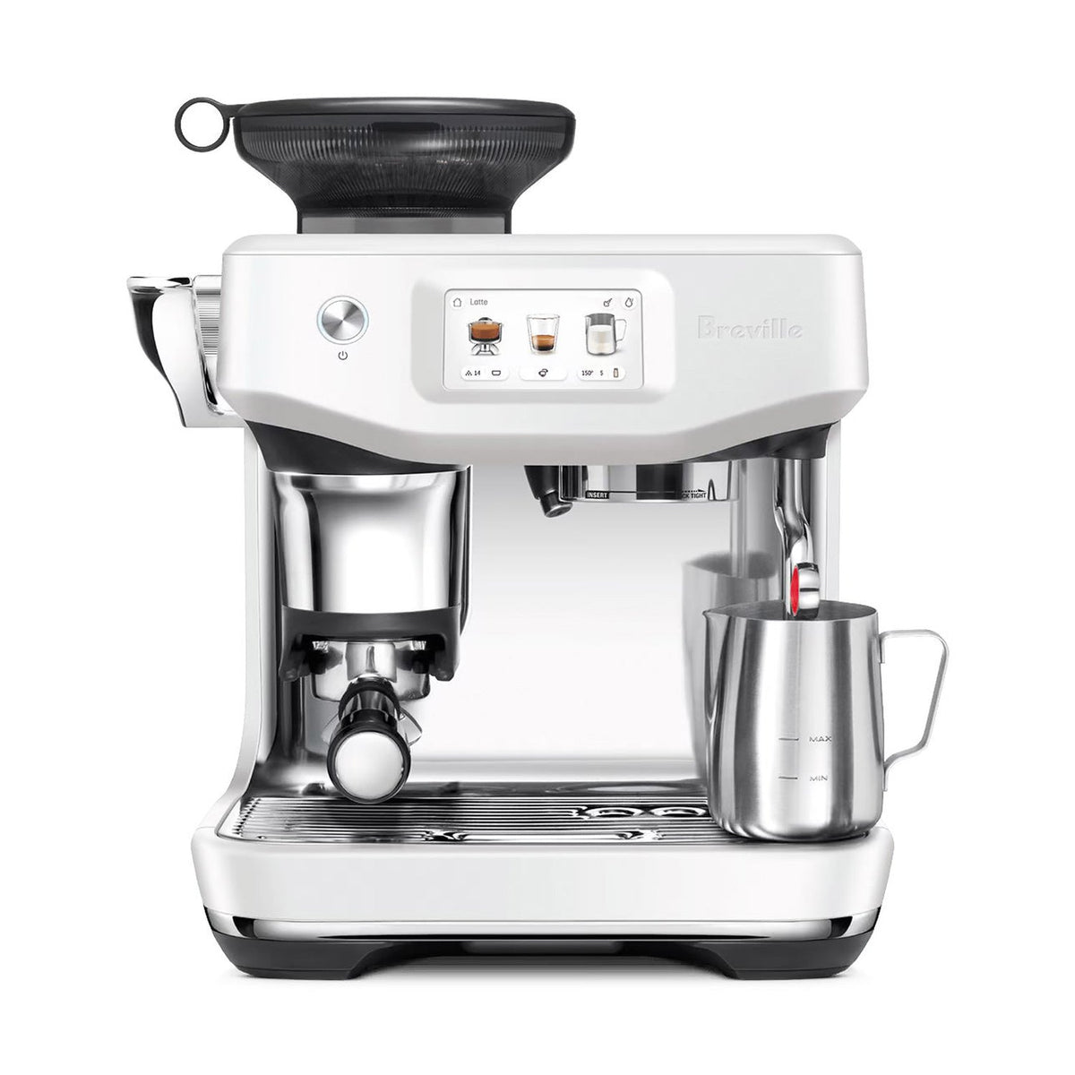 Breville Barista Touch Impress Automatic Espresso Machine, Sea Salt #BES881SST