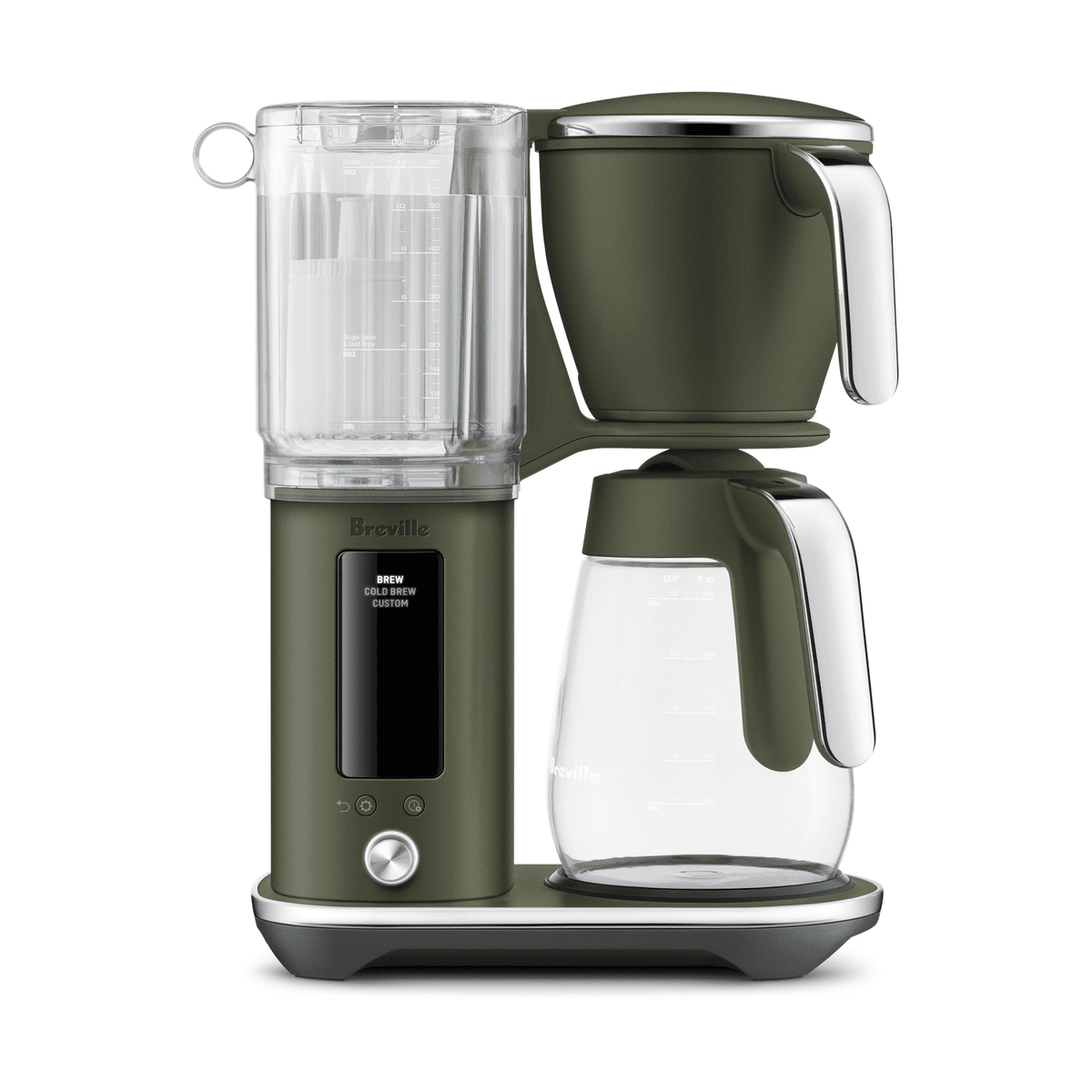 Breville Luxe Precision Brewer Olive Tapanade, Glass Carafe, #BDC415OLT1BNA1