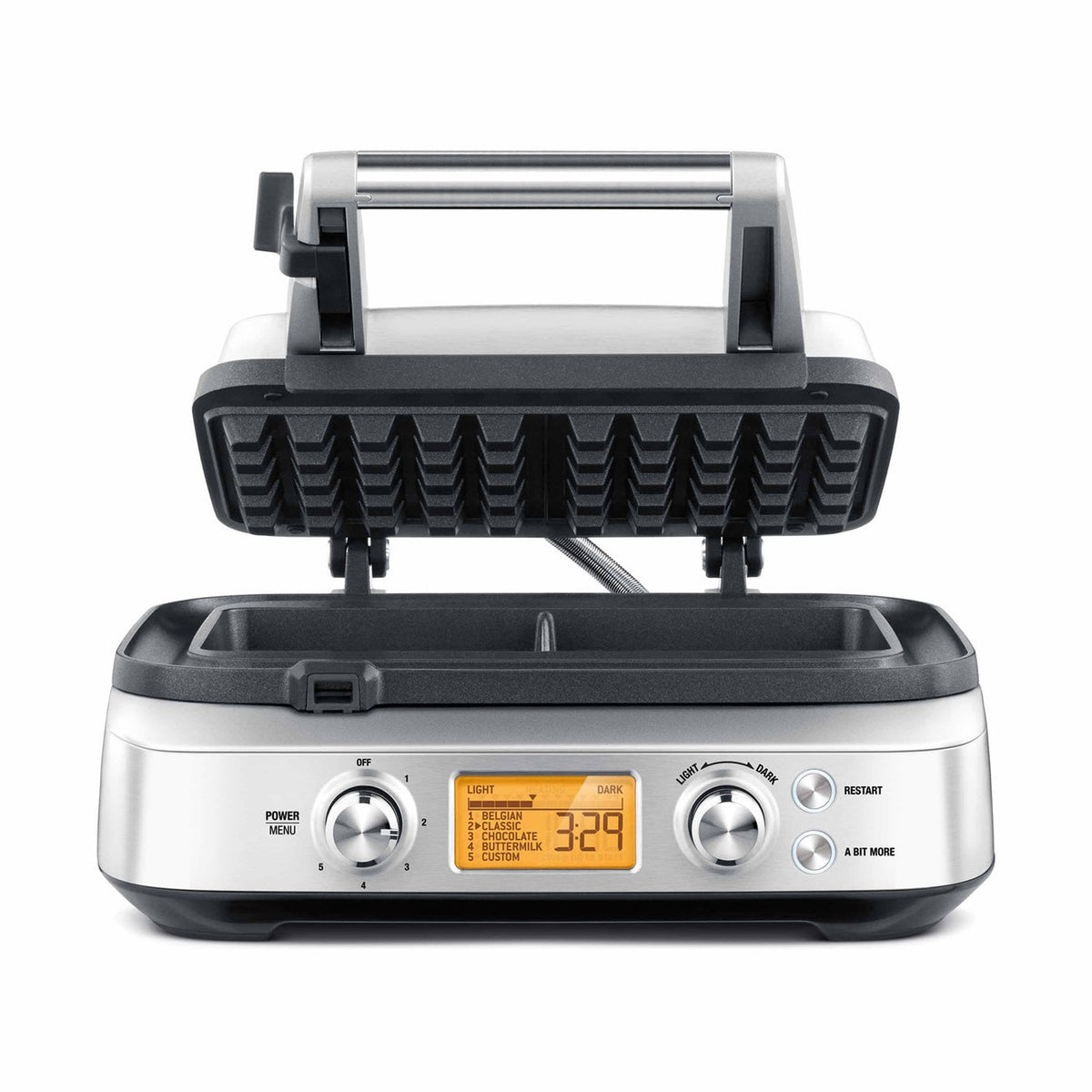 Breville Smart Waffle Pro 2-Slice Waffle Maker, Brushed Stainless Steel #BWM6201BCA1