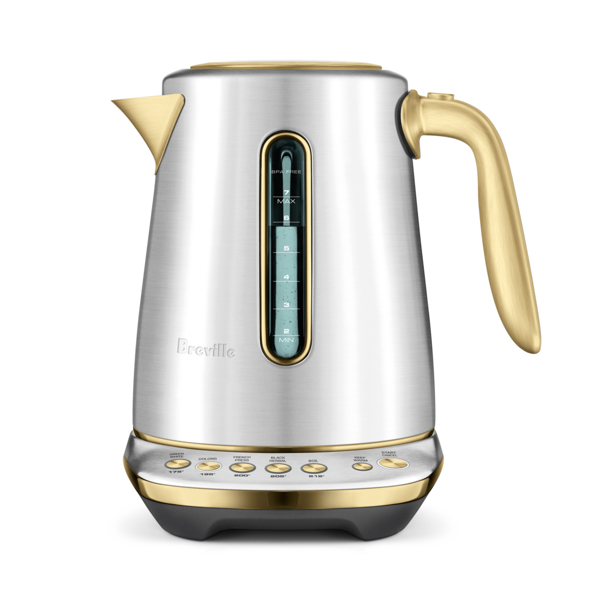 Breville the Smart Kettle Luxe, Brushed Steel Brass #BKE845BSB