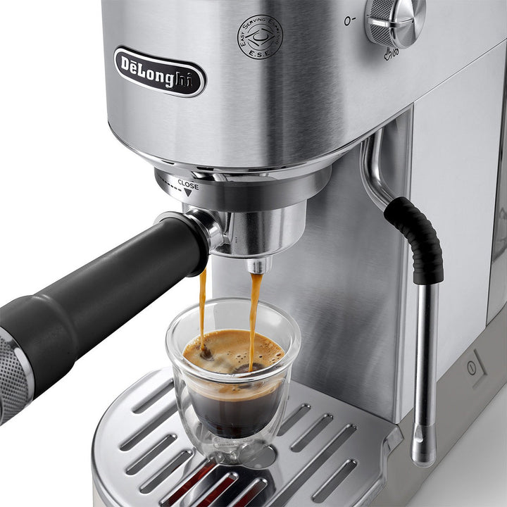 DeLonghi Dedica Duo Espresso Machine with Cold Brew, Stainless Steel 