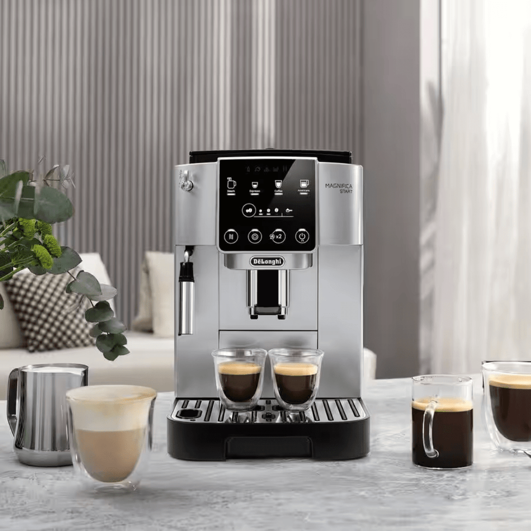 Delonghi Magnifica Start Espresso Machine with LatteCrema, Silver 