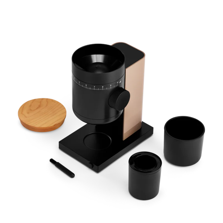 Fellow Opus 2 All Purpose Grinder, Malted Chocolate &amp; Maple 