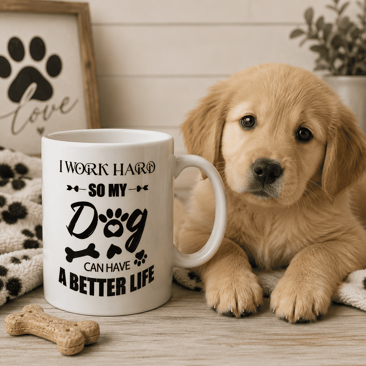 I.XXI Dog Life Coffee Cup, 450ml