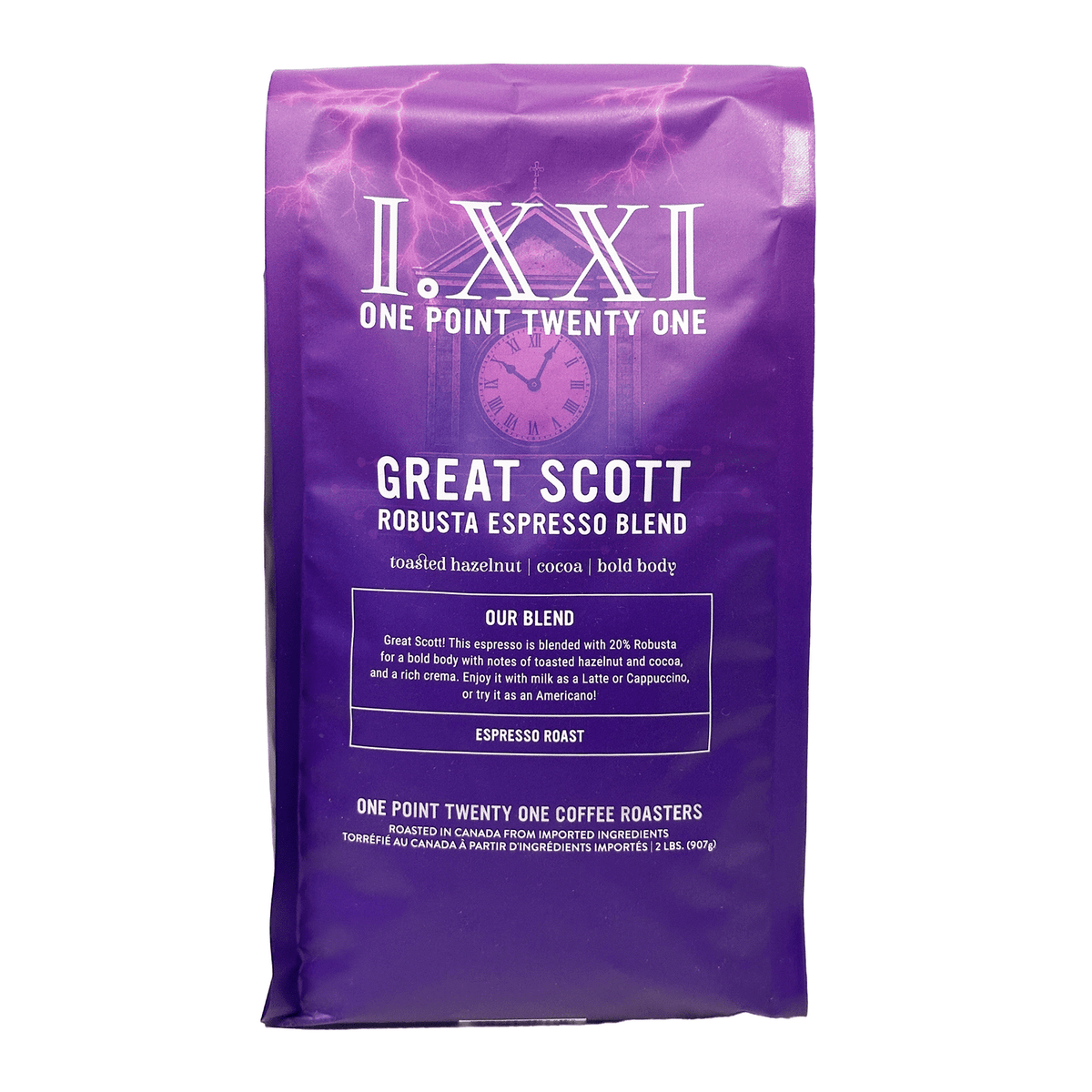 I.XXI Great Scott Whole Bean Espresso, 2 lb