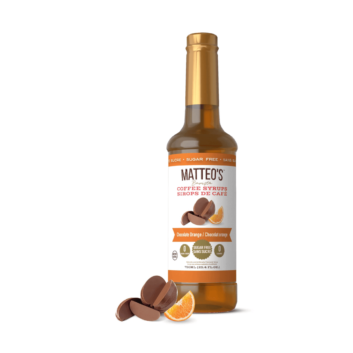 Matteo's Sugar Free Chocolate Orange Syrup, 750ml