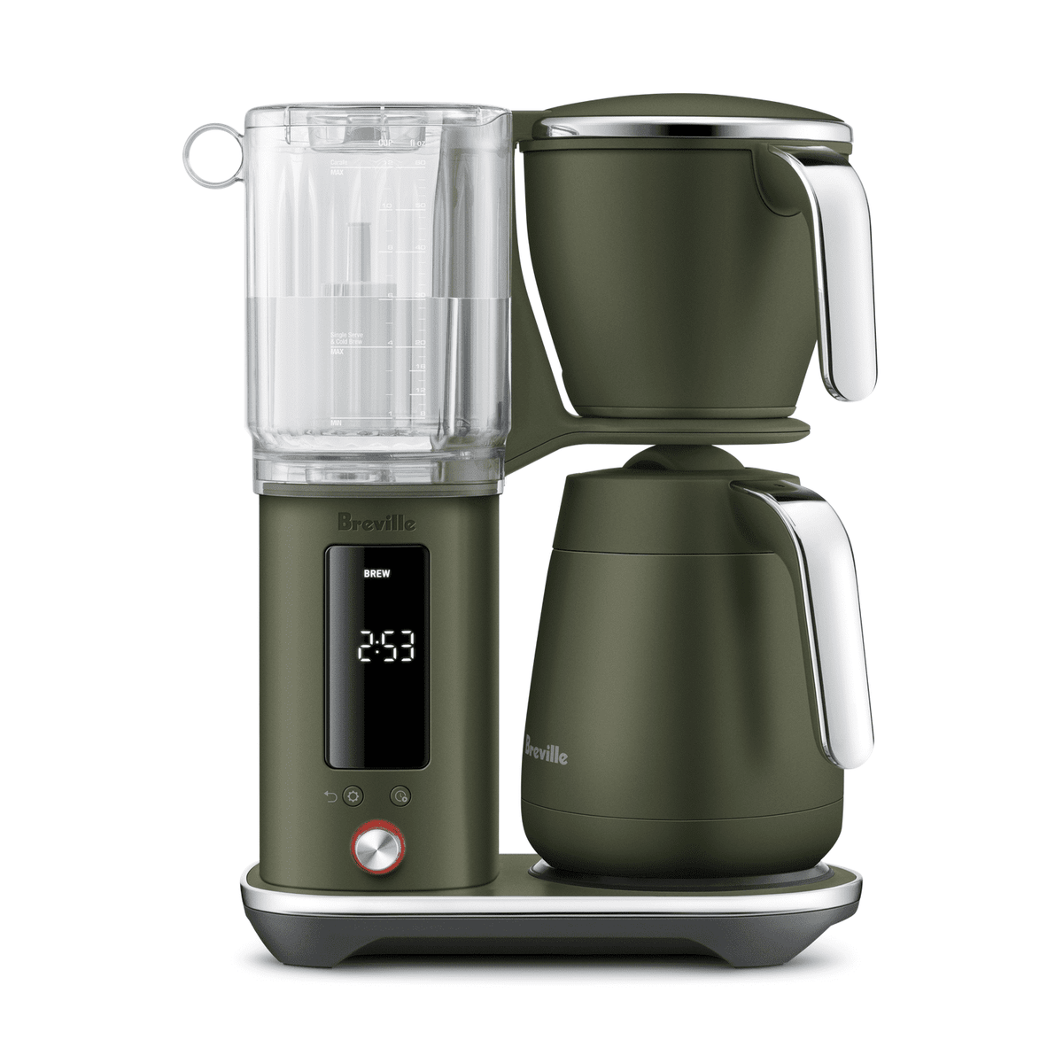 Breville Luxe Precision Brewer Olive Tapanade, Thermal Carafe, #BDC465OLT1BNA1