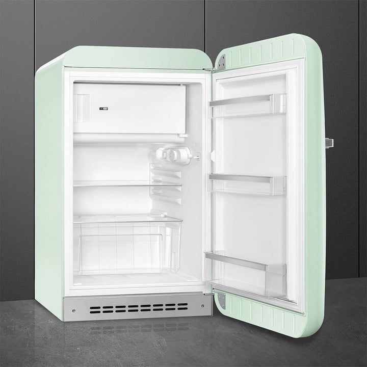 OPEN BOX | SMEG FAB10 Retro Right Hand Mini Fridge, Pastel Green 