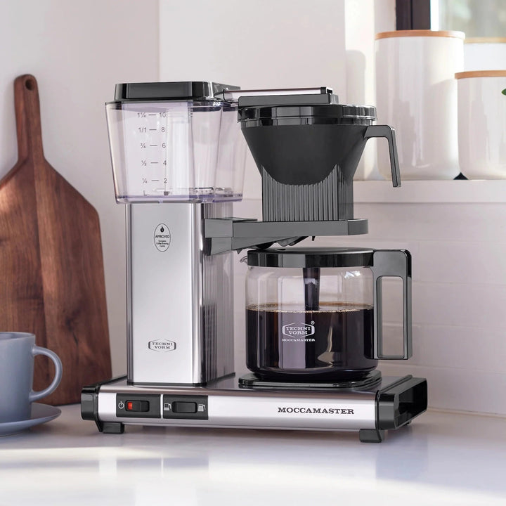 OPEN BOX | Technivorm Moccamaster KBGV Select Coffee Maker, Polished Silver 