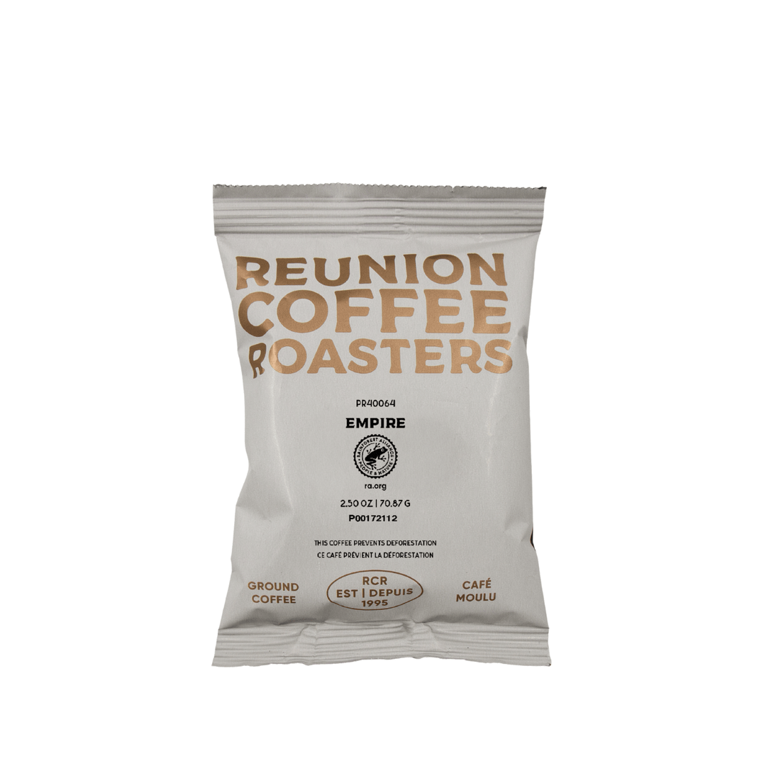 Reunion Coffee Roasters Empire French Fraction Packs, 24 x 2.5 oz