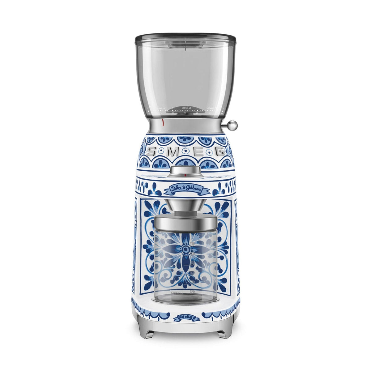 Smeg 50’s Style Dolce&Gabbana Coffee Grinder CGF01, Blu Mediterraneo