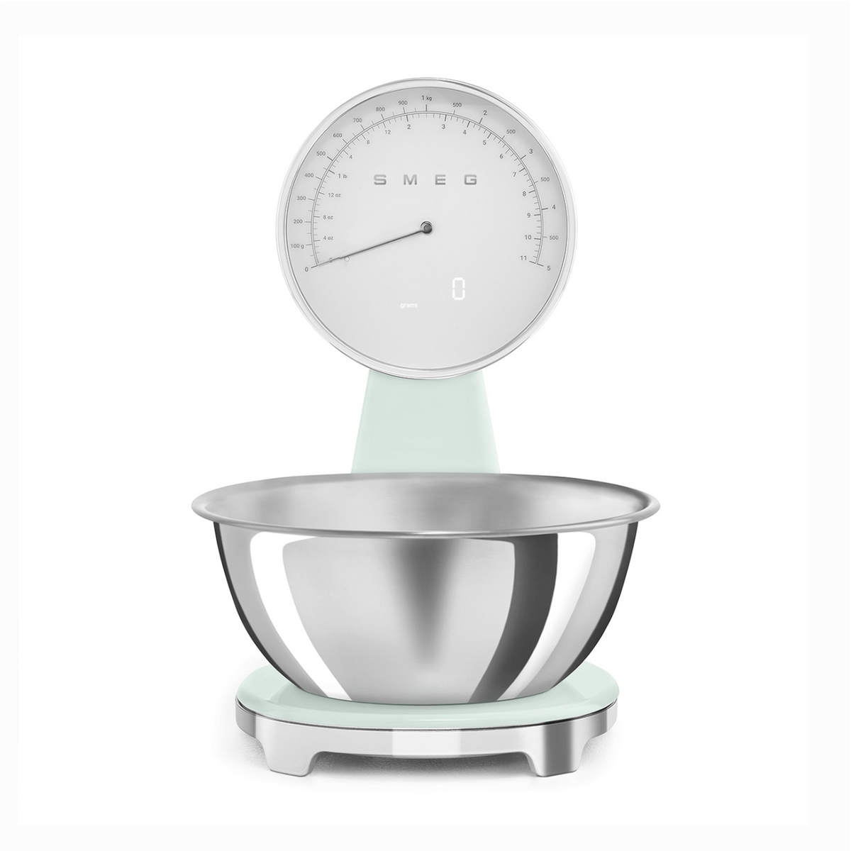 Smeg Analog and Digital Kitchen Scale, Pastel Green #KSF01PGWW