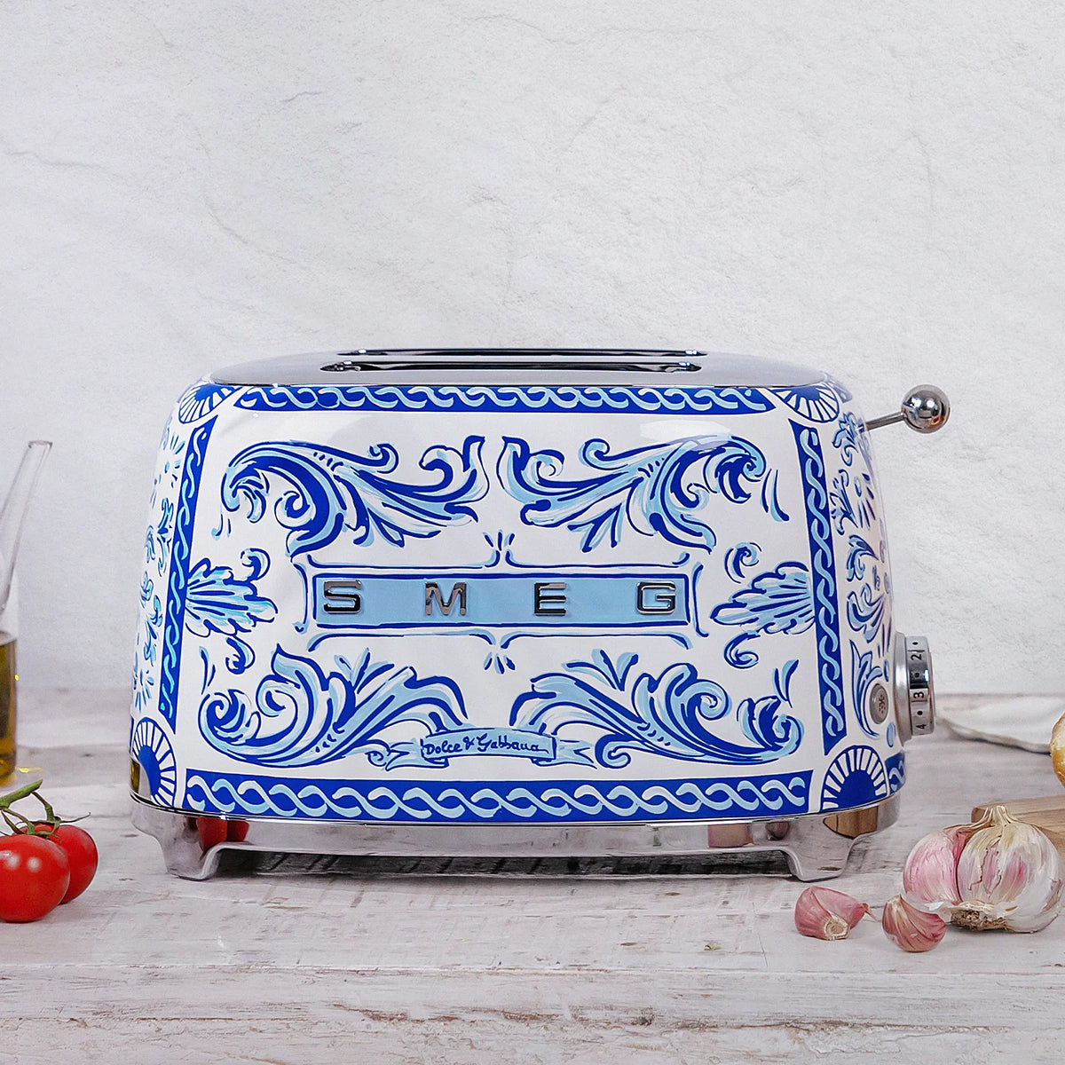 Smeg Dolce&Gabbana 2-Slice Toaster, Blu Mediterraneo #TSF01DGBUS