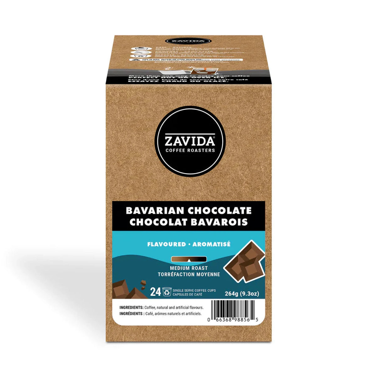 Zavida Bavarian Chocolate Single Serve Coffee 24 Pack