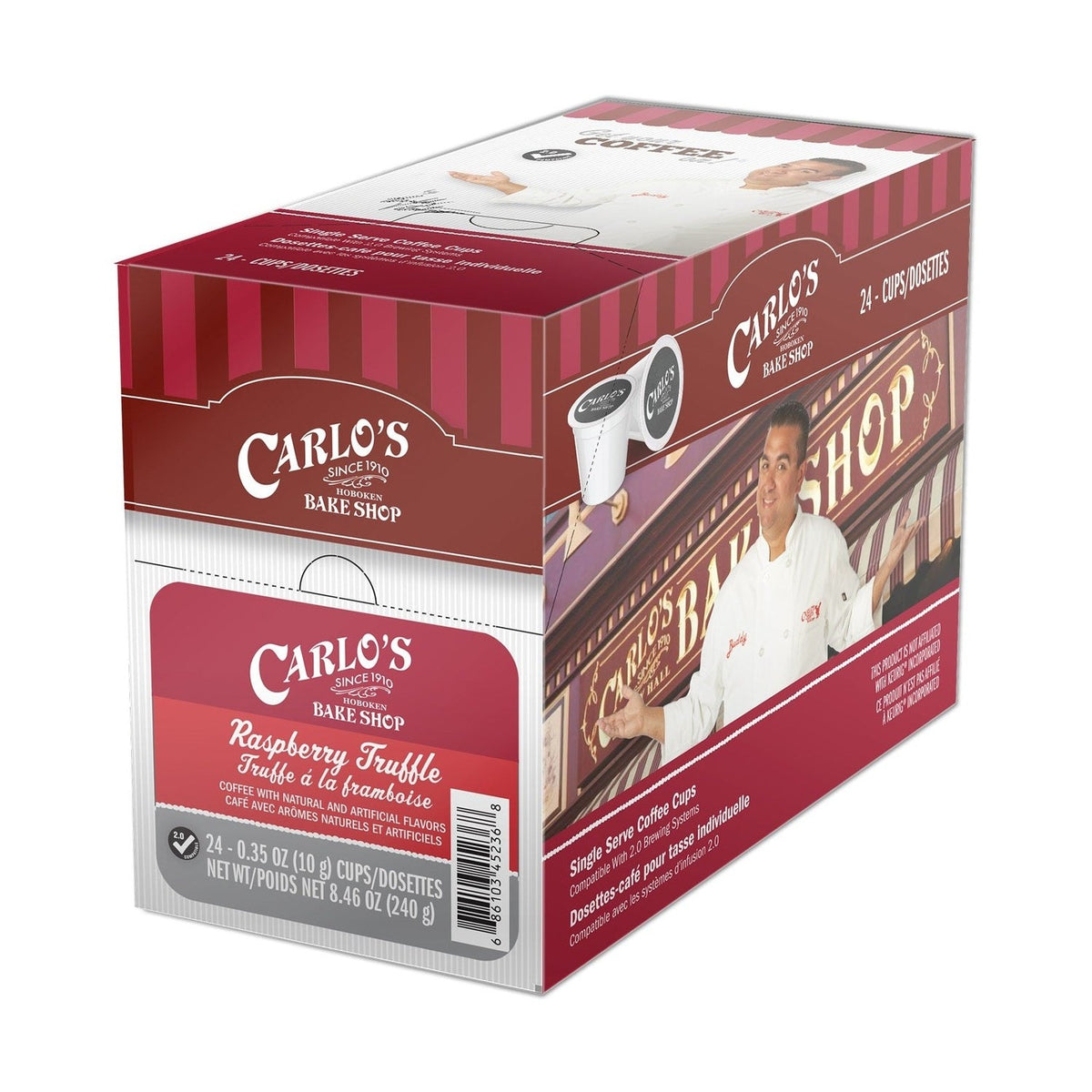 Carlo's Bake Shop Raspberry Truffle Single Serve Coffee 24 Pack