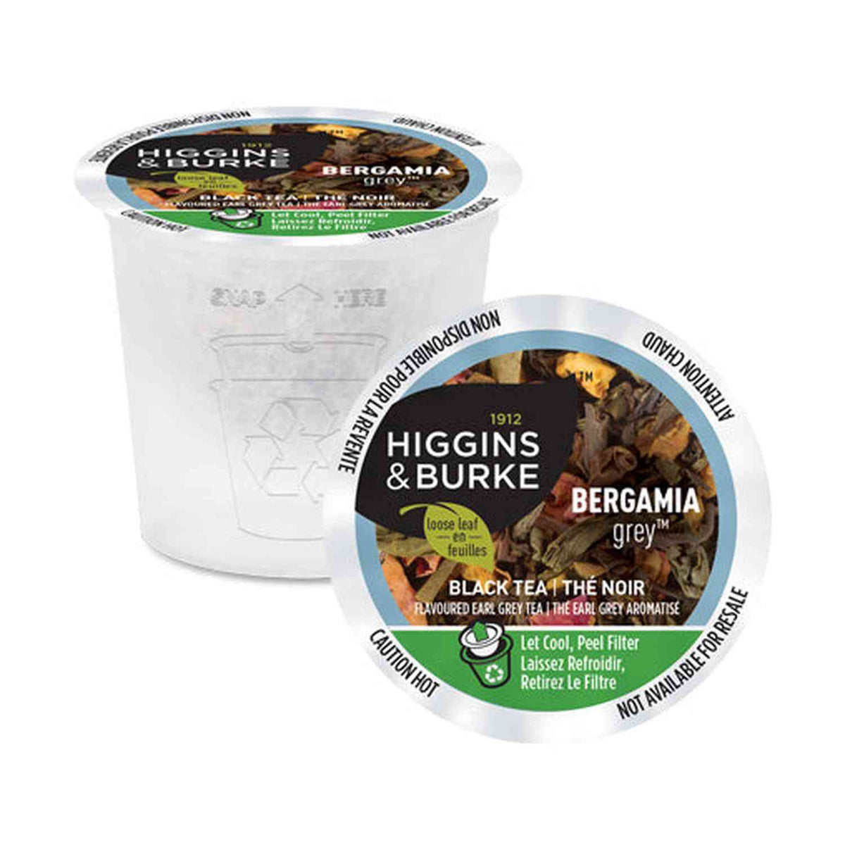 Higgins & Burke Bergamia Grey Loose Leaf Single Serve Tea 24 Pack