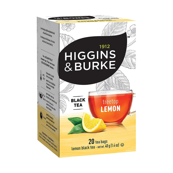 Higgins &amp; Burke Treetop Lemon Filterbag Tea 20 Count