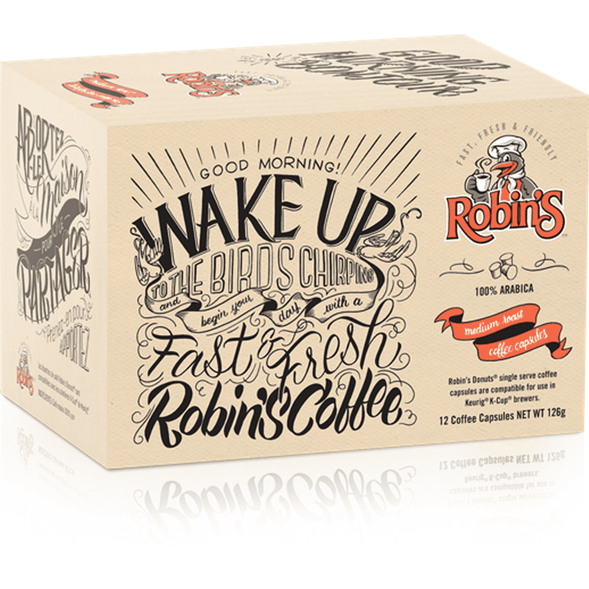 Robin's Donuts Medium Roast Single Serve Coffee 12 Pack