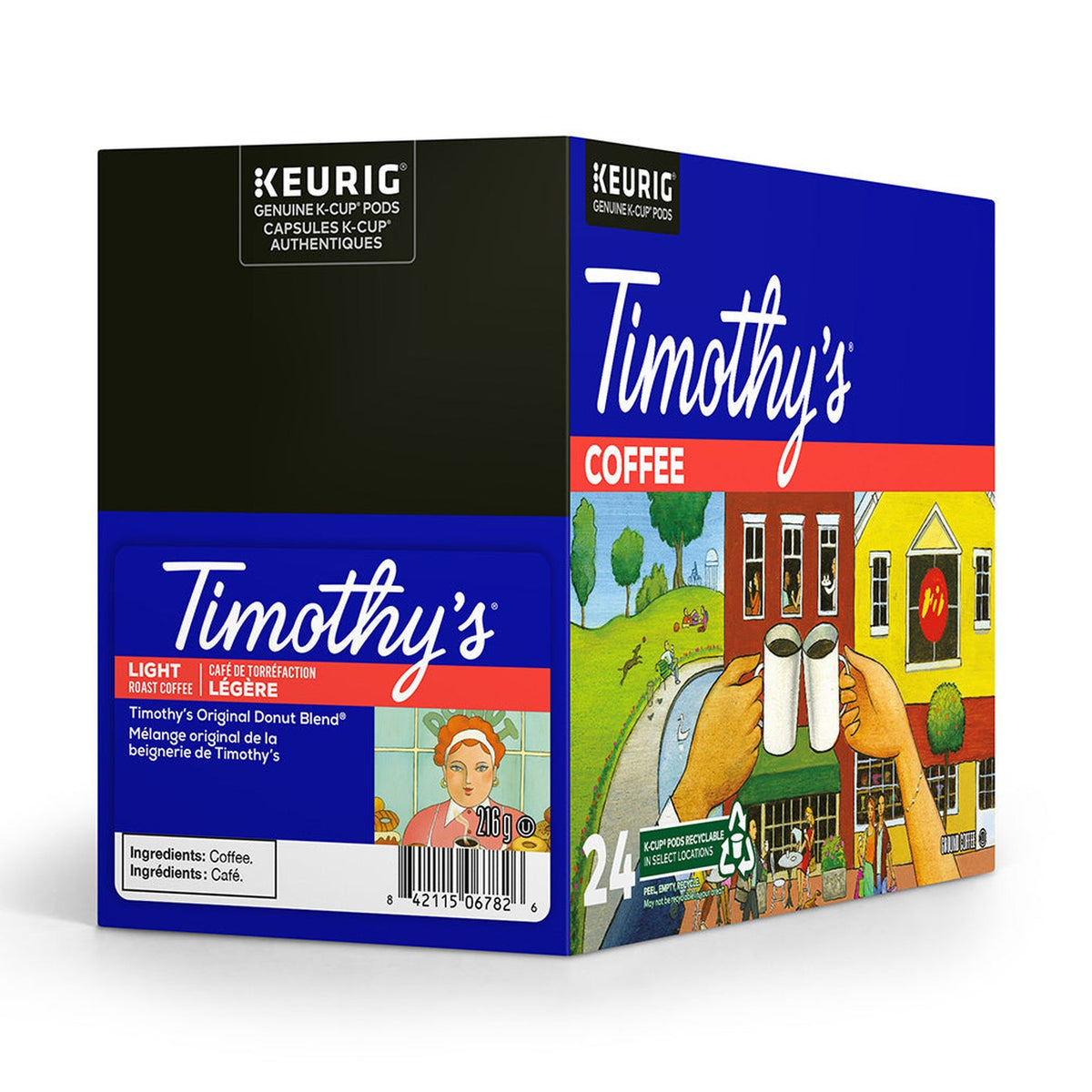 Timothy's Original Donut Blend K-Cup® Pods 24 Pack