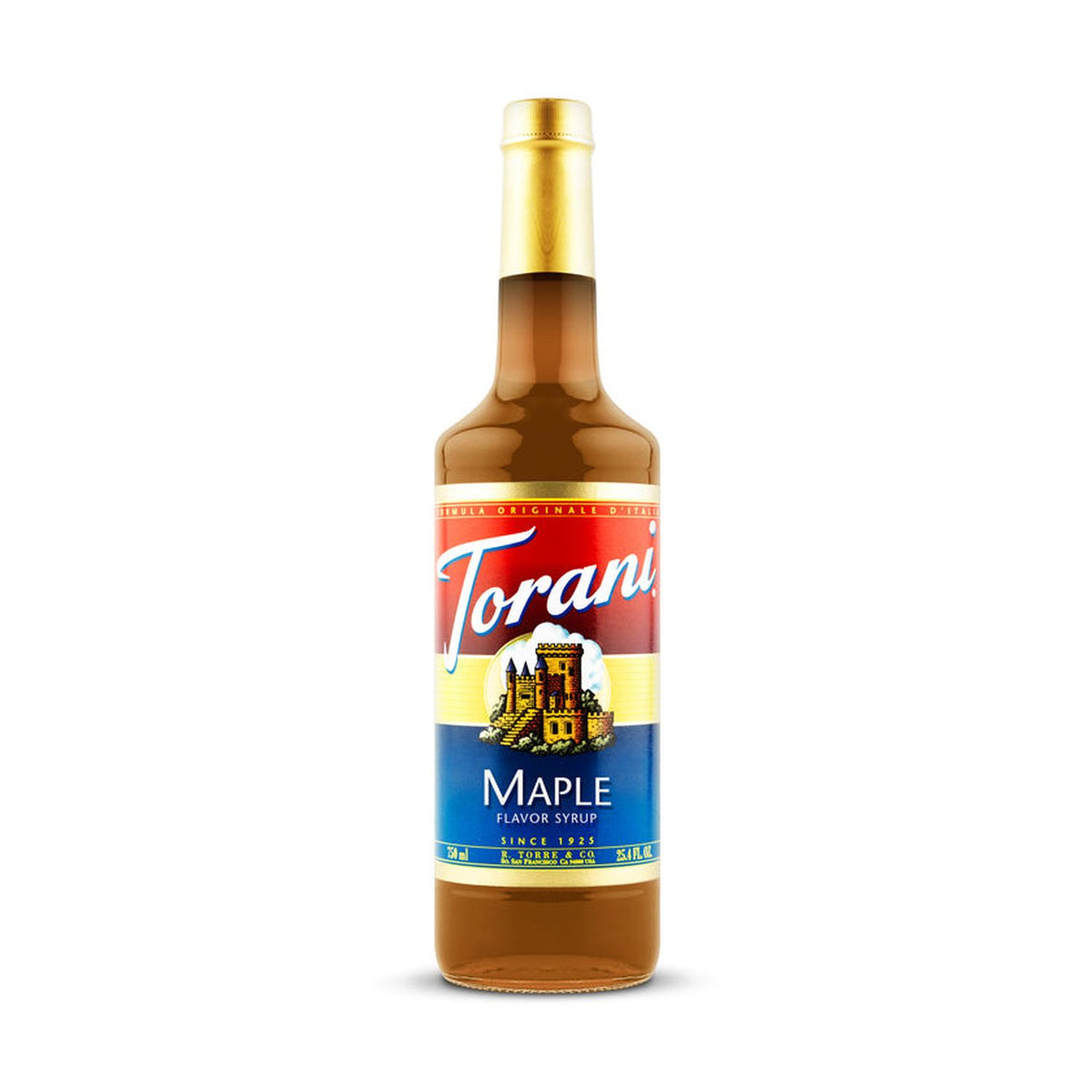 Torani Maple Syrup 750ml Glass Bottle
